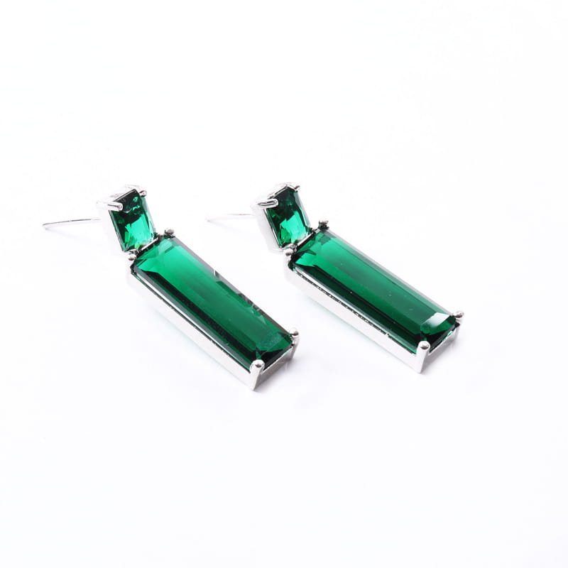 Brick Green Earrings