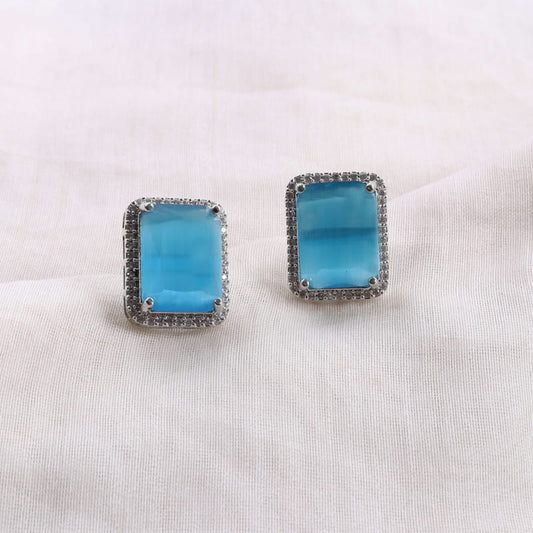 Octo Sky Blue Studs